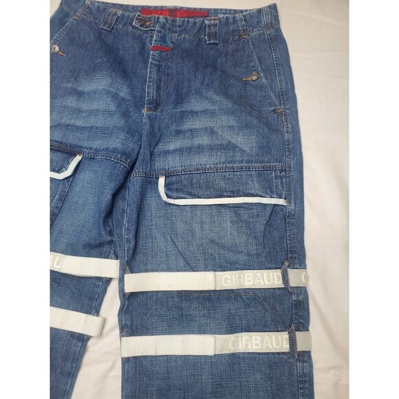 Marithe Francois Girbaud M+FG Sz 36M Shuttle Tape Denim Jeans 90s Baggy Y2K Wide - Picture 6 of 16